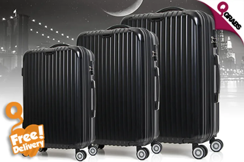 From QR499, Travel Better with a 3-Piece Luggage Set with Rotary Wheels with FREE Delivery - Choose from 3 Classic Colors! (QR799 Value)